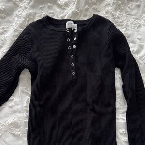Black Long Sleeve Top